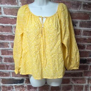 Sunburst Vibes – Universal Thread Cotton Pullover Top (Small)